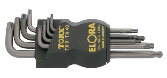 Elora 162S-TXKU Torx Ball End Key 4 Pce Set