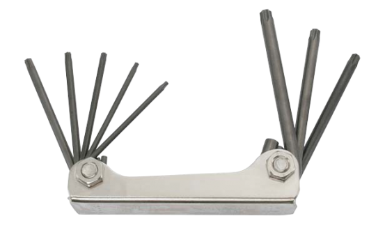 Elora Torx®-Hexagon Key set 8 Pce TX9-TX40mm 162S-KTX