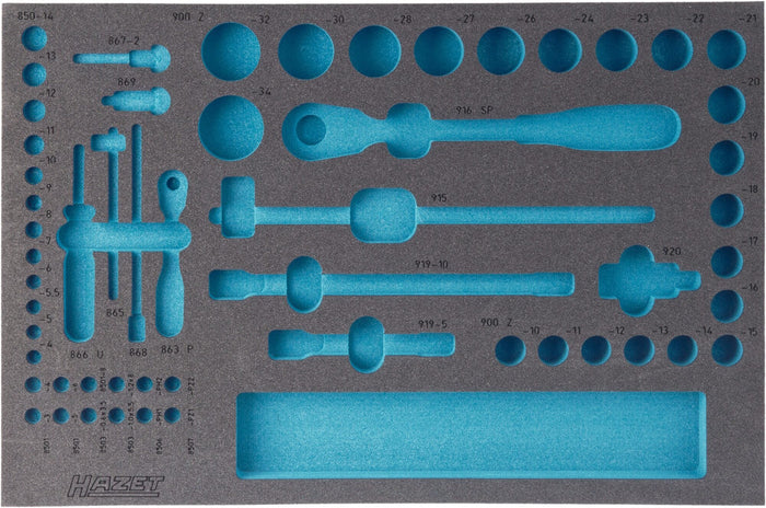 Hazet 2-Component Soft Foam Insert 163-118L