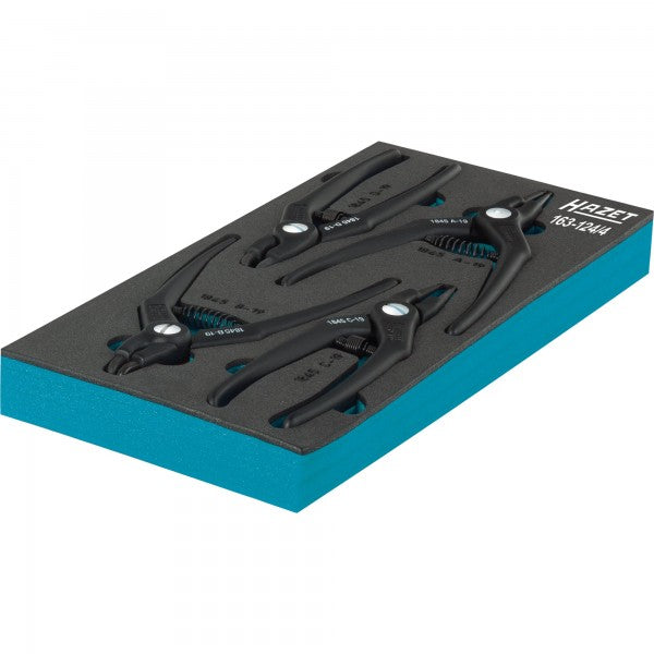 Hazet 4 Pce Circlip Pliers Set 163-124/4 Modular Insert Tray