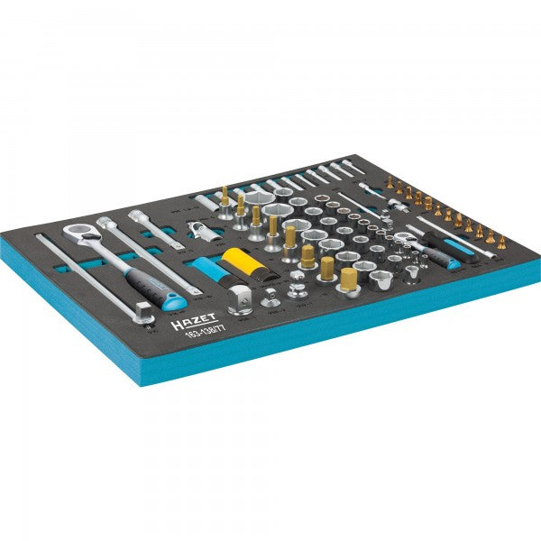 Hazet 77 Pce Socket Set 163-138/77 Modular Insert Tray