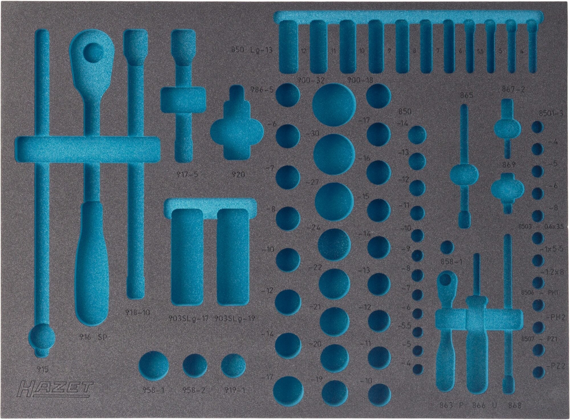 Hazet 2-Component Soft Foam Insert 163-138L For Sale Online – Mektronics