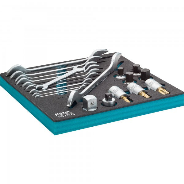 Hazet 20 Pce Wrench & Socket Set 163-211/20 Modular Insert Tray