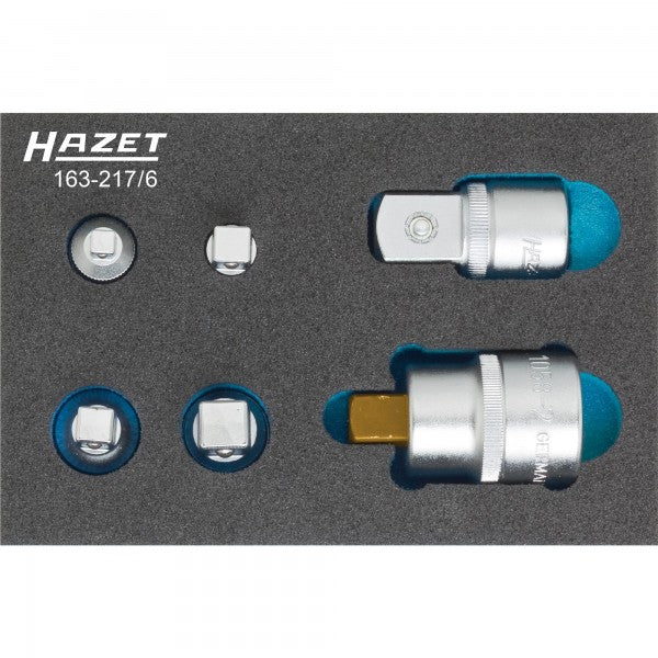 Hazet 6 Pce Adapter Set 163-217/6 Modular Insert Tray