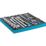 Hazet 57 Pce Socket Set 163-224/57 Modular Insert Tray