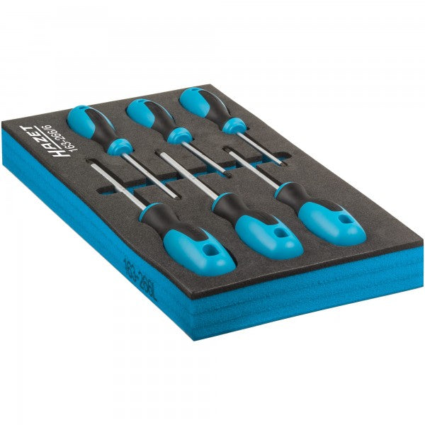 Hazet 6 Pce VDE Screwdriver Set Torx 163-266/6 Modular Insert Tray