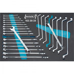 Hazet 25 Pce Metric Combination & Double Box-End Wrench Set 163-30/25 Insert Tray
