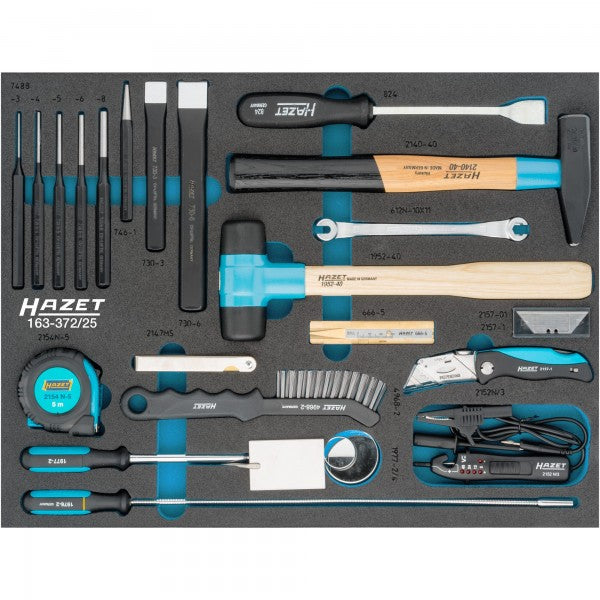 Hazet 25 Pce Universal Set 163-372/25 Modular Insert Tray