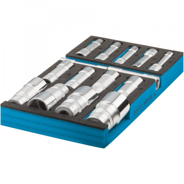 Hazet 15 Pce Socket Set 163-459/15 Modular Insert Tray