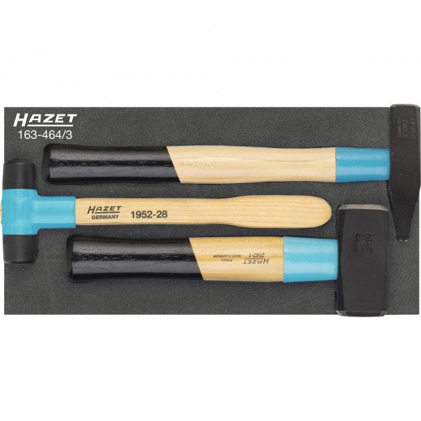 Hazet 3 Pce Hammer Set 163-464/3 Modular Insert Tray