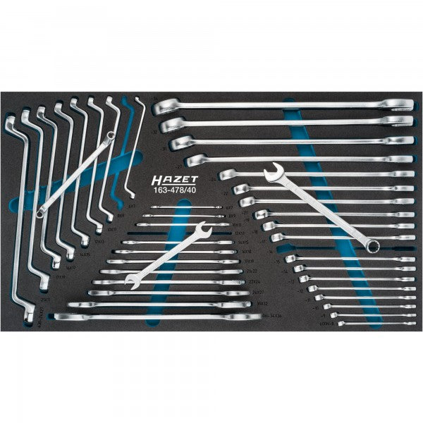 Hazet 40 Pce Wrench Set 163-478/40 Modular Insert Tray