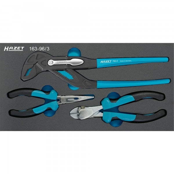 Hazet 3Pce Pliers Set 163-96/3 Modular Insert Tray
