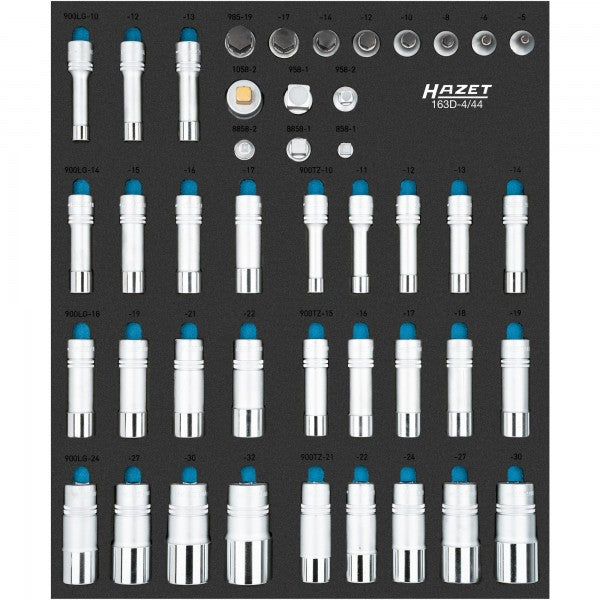Hazet 44Pce Socket Set 163D-4/44 Modular Insert Tray