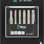 Wera 6 Pce Bit-Check 6 SHK 1 SB