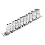 Draper Expert Imperial Socket Set on a Metal Rail, 1/4
