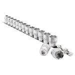 Draper Expert HI-TORQ® Metric Socket Set on a Metal Rail, 3/8