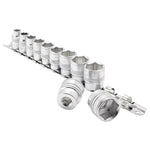 Draper Expert Imperial Socket Set on a Metal Rail, 3/8