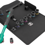 Wera 8100 SB 13 Zyklop Comfort Ratchet Set Reversing Lever 3/8in Imperial 11 Pce