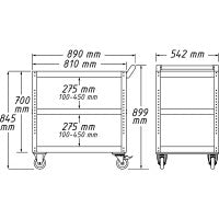 Hazet Service Trolley Tool Trolley Assistant 167-3