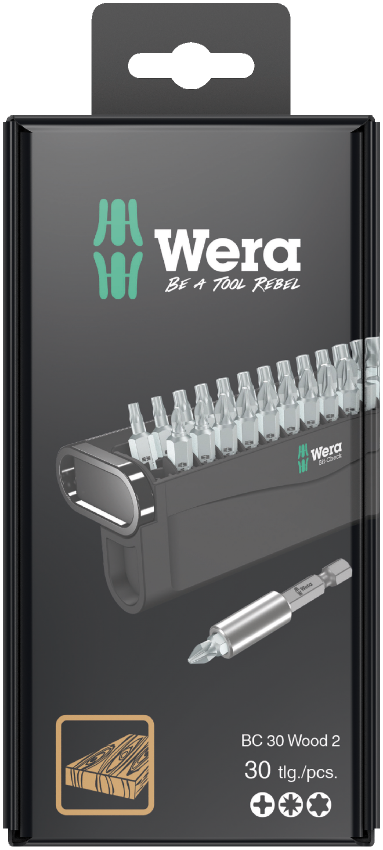 Wera Bit-Check 30 Wood 2 SB 30 Pce Set