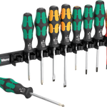 Wera 9650 Magnetic Rail Kraftform Kraftform Screwdriver Set 9 Piece 051012