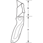 Bahco Sports Foldable Utility Knife with Polyamide Handle
