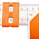 Bahco 9048-300 Carpenter's Square with Stainless Steel Blade and Sliding Marker