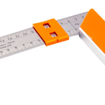 Bahco 9048-300 Carpenter's Square with Stainless Steel Blade and Sliding Marker