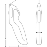 Bahco KERU01 ERGO Retractable Utility Knife