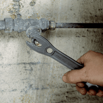 Bahco Wide Jaw Adjustable Wrench (Serrated Pipe Jaws / Phosphate Finish) 209mm/8in