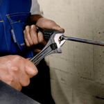 Bahco Wide Jaw Adjustable Wrench (Serrated Pipe Jaws / Phosphate Finish) 209mm/8in