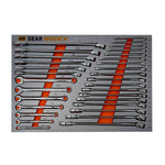 Gearwrench 31 Piece Combination Long Pattern Wrench Metric & SAE Set in EVA Tray 83991