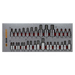 Gearwrench 32 Piece 1/4”, 3/8” & 1/2” Drive Hex and Torx® Bit Set in EVA Tray 83994