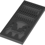 Wera 9852 Foam Insert Kraftform Kompakt Ratchet Set 1, Empty