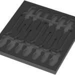 Wera 9814 Foam Insert Chiseldriver Set 1, Empty