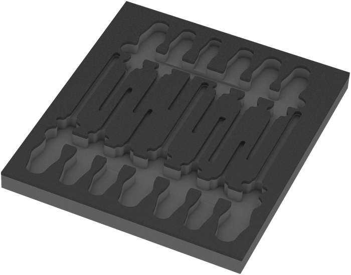 Wera 9814 Foam Insert Chiseldriver Set 1, Empty