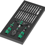 Wera 9752 Foam Insert Kraftform Kompakt with Ratchet Function Set 1, 24 Pce