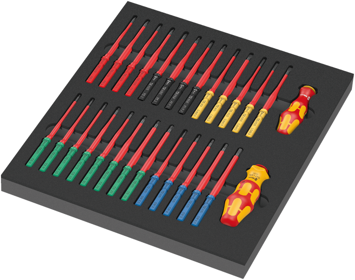 Wera 9751 Foam Insert Kraftform Kompakt VDE Set 1, 28 Pce