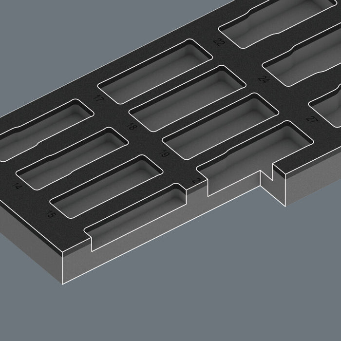 Wera 9825 Foam Insert Zyklop C 1/2