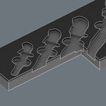 Wera 9734 Foam Insert 6004 Joker VDE Set 1, 4 Pce
