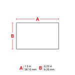 Brady Harsh Environment Multi-Purpose Clear Polyester Labels for M6 & M7 Printers 6.35mm(H) x 38.10mm(W)