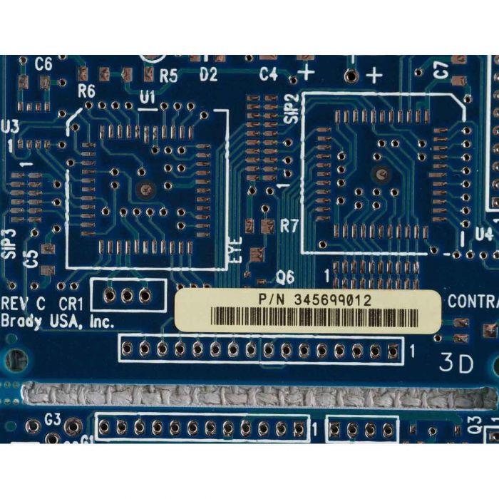 Brady Ultra Heat Resistant Matte Amber Polyimide Circuit Board Labels for M6 & M7 Printers  6.35mm(H) x 38.10mm(W)