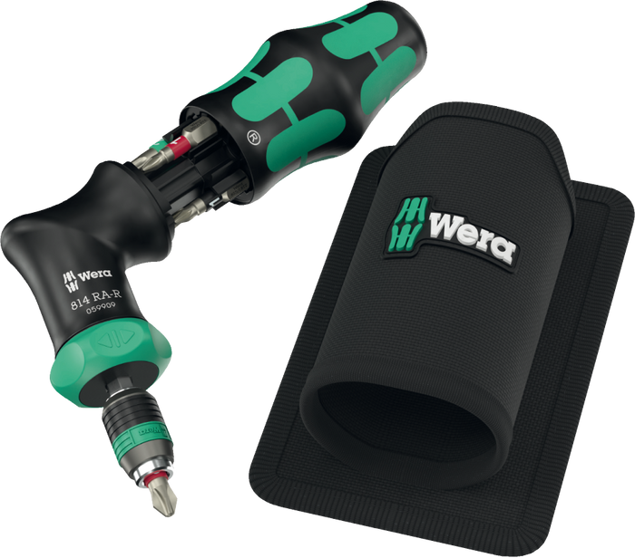 Wera Kraftform Kompakt Pistol RA-R 1, 7 Piece Bit Set