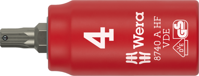 Wera 8740 A VDE HF Zyklop Bit Socket 1/4