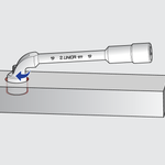 Unior 176 Double Ended Offset Socket Wrench 9mm