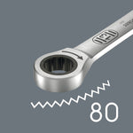 Wera 6007 Joker SB Ring Ratchet Combination Spanner, Long Design 17mm