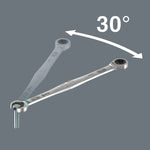 Wera 6007 Joker SB Ring Ratchet Combination Spanner, Long Design 17mm