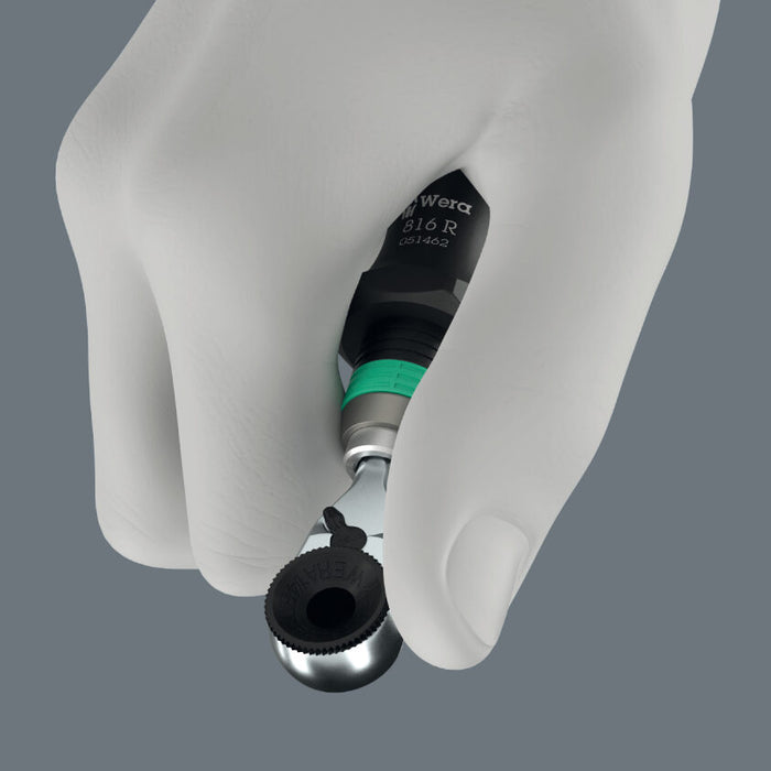 Wera 8011 Zyklop Mini 4 Bit Ratchet, 1/4