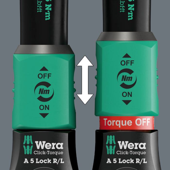 Wera Click-Torque Lock C3 Adjustable Torque Wrench, Reversible Ratchet, Torque Lock Function 1/2