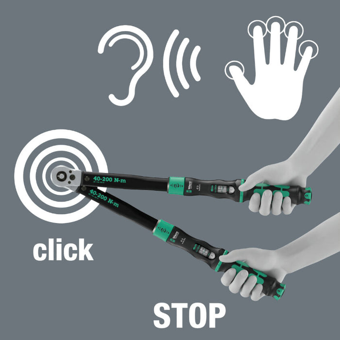 Wera Click-Torque Lock C3 R/L Adjustable Torque Wrench 1/2